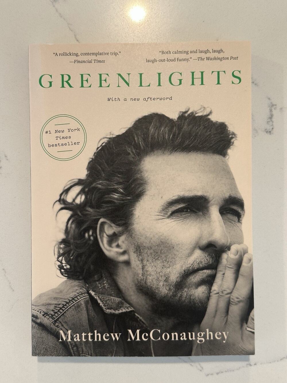 Greenlights by Matthew McConaughey Autograph Book Signed Auto Paperback #6